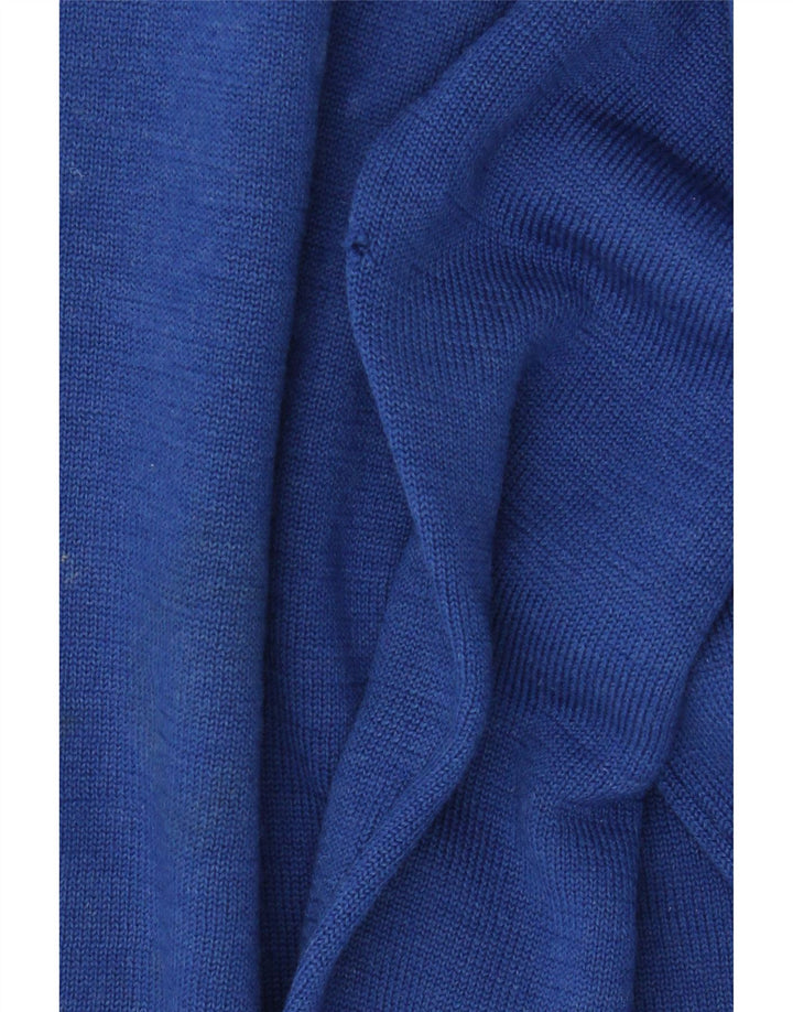 Kickers Herre V-hals sweater Medium Blue Wool