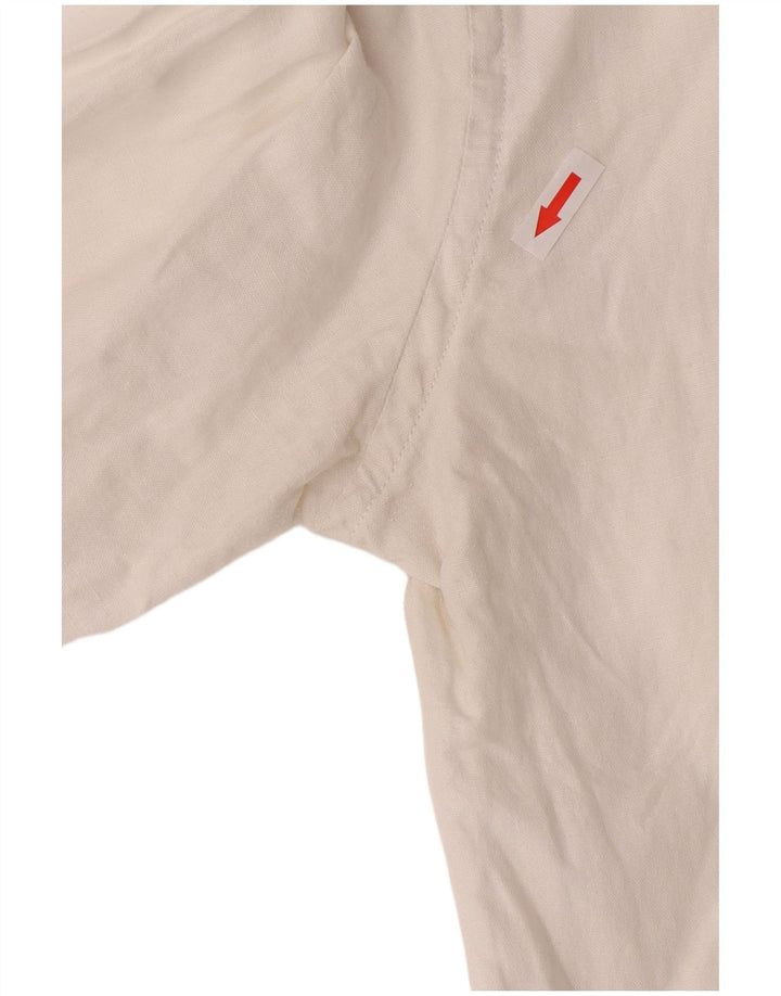 Tommy Hilfiger Mens Regular Fit Shirt Large White Cotton