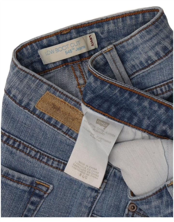 Levi's Womens 545 Denim Shorts US 8 Medium W30 Blue Cotton