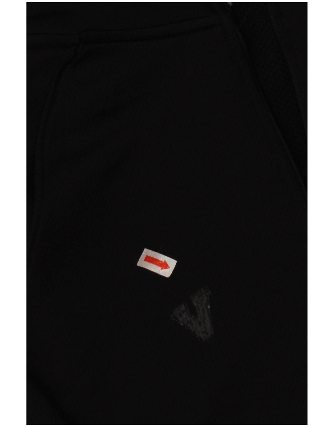 Russell Athletic Mens Zip Neck Top Long Sleeve Medium Black Polyester
