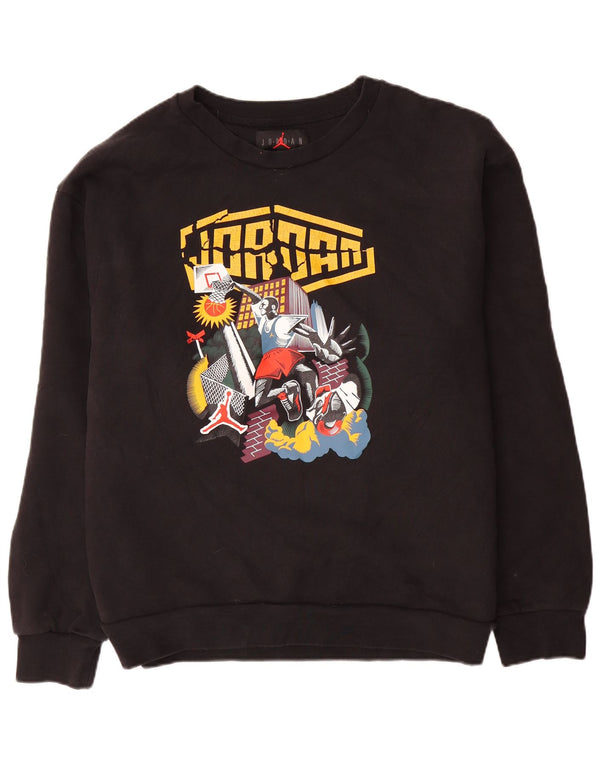 Jordan Hombre Sudadera Gráfica Jumper XL Algodón Negro