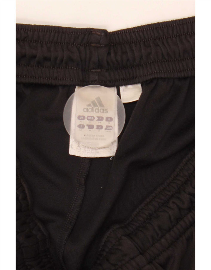 Adidas Mens Climalite Sport Shorts Medium Black Striped Polyester