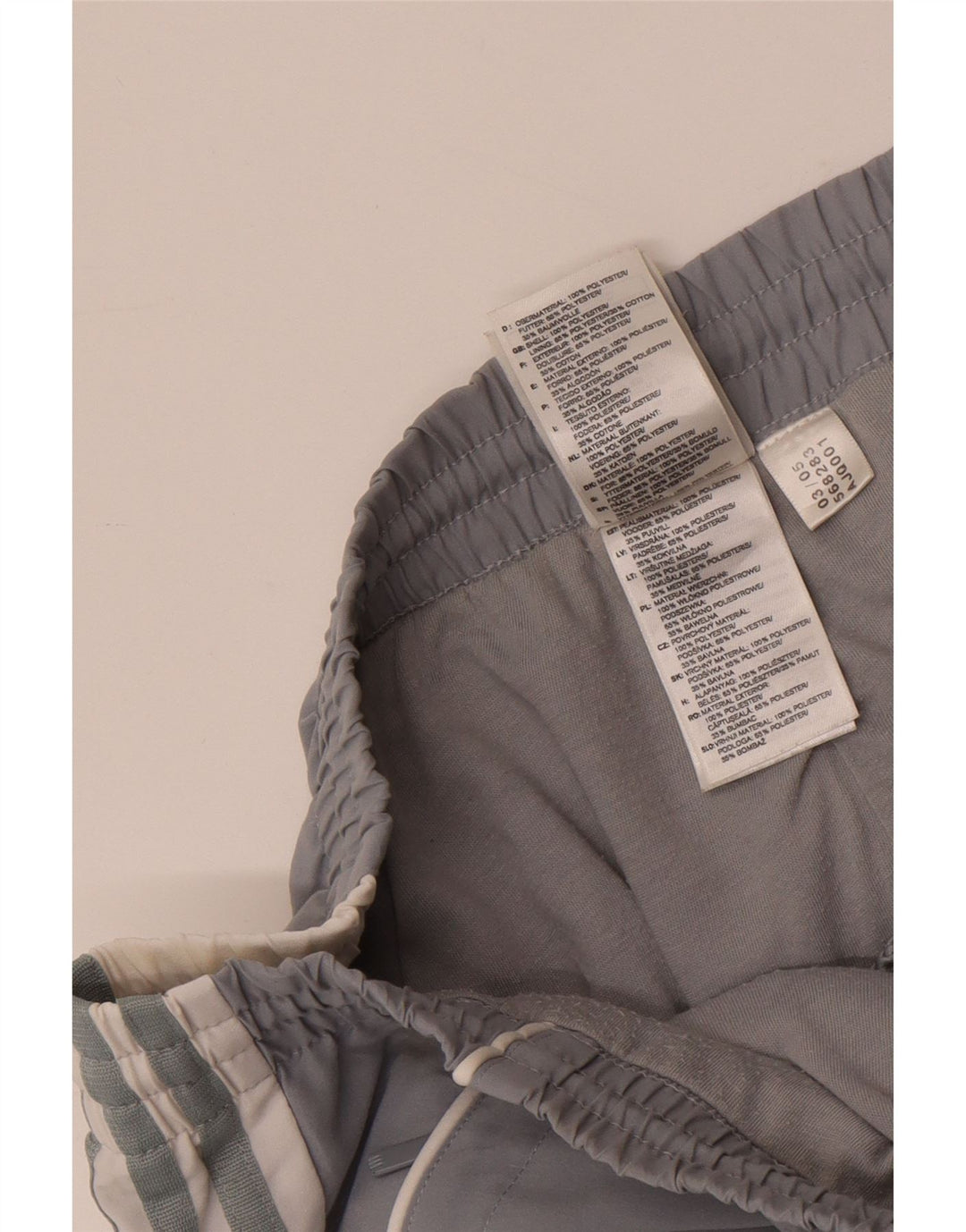 Adidas Træningsdragt bukser til mænd Large Grå Colourblock Polyester