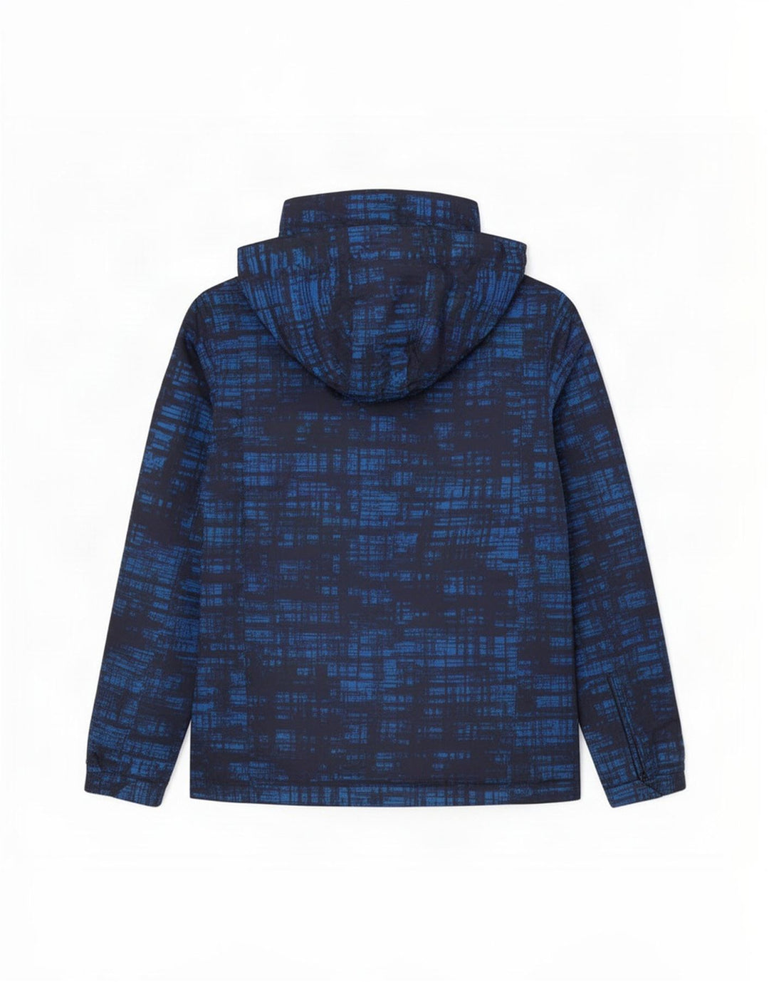 Mountain Warehouse Mens Abstract Pattern Hooded Ski Jacket UK 36 Small Blue