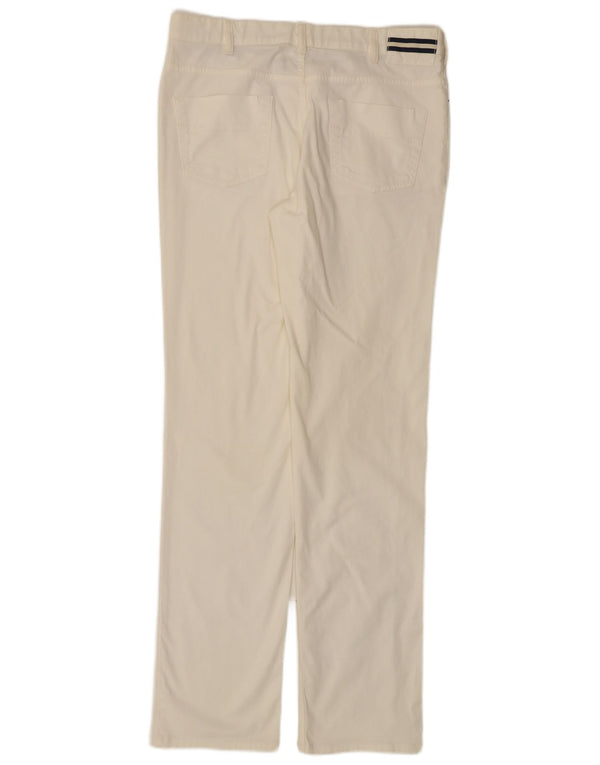 Pantaloni casual dritti da uomo Boggi Milano IT 50 Large W34 L35 Cotone bianco
