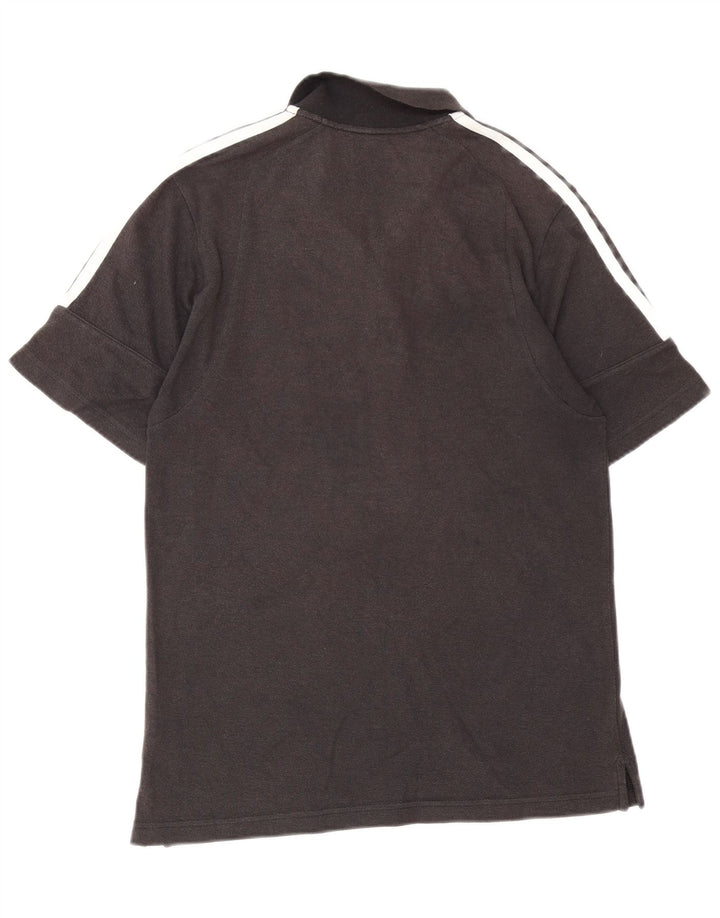 Adidas Mens Polo Shirt Large Grey Cotton