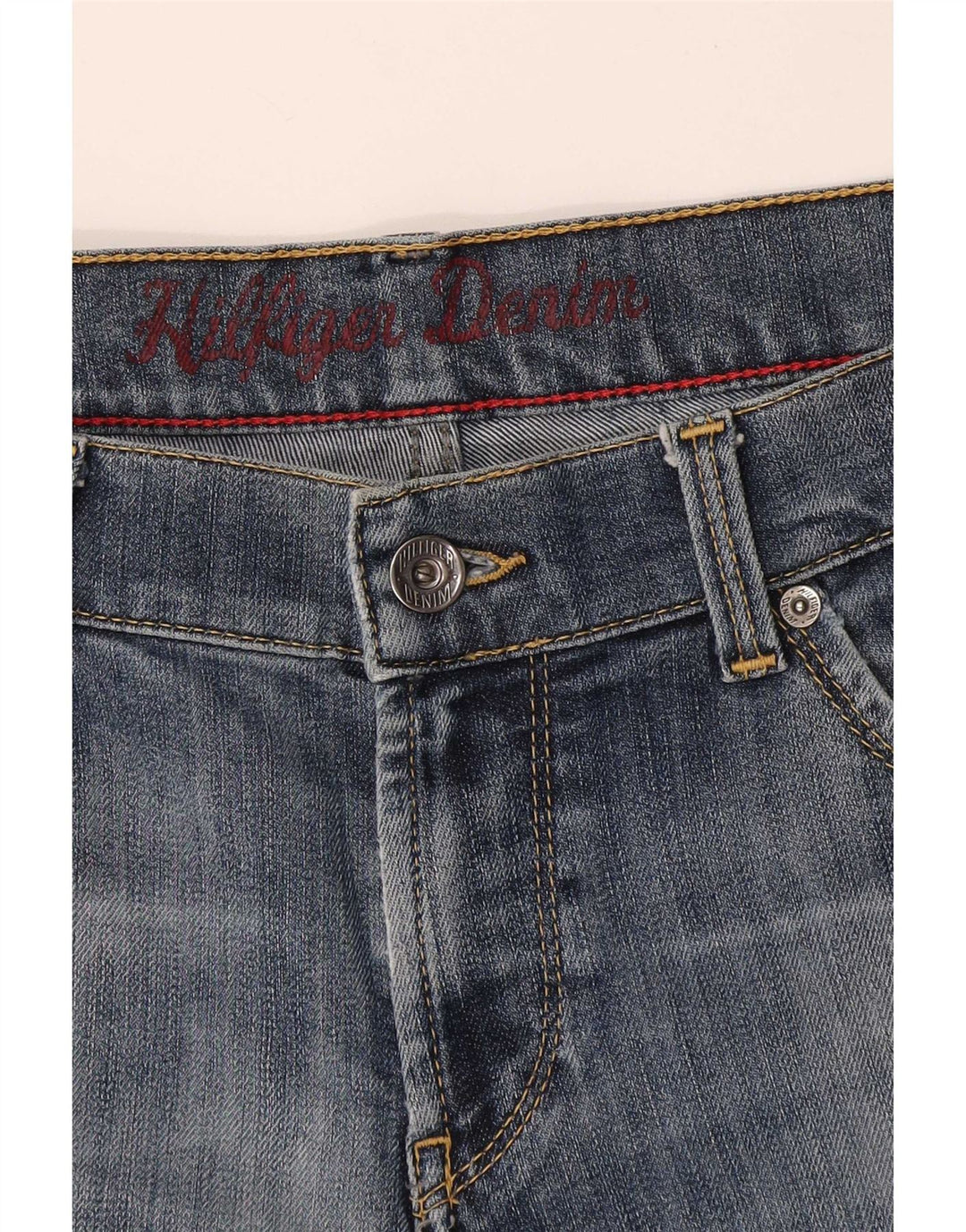 Tommy Hilfiger Damen Jeansshorts W34 Large Blau