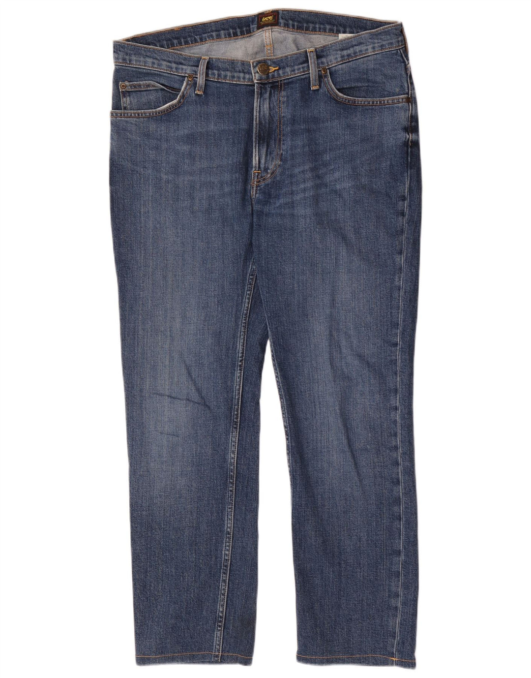Lee Herre Rider Slim Jeans W34 L28 Blå Bomuld