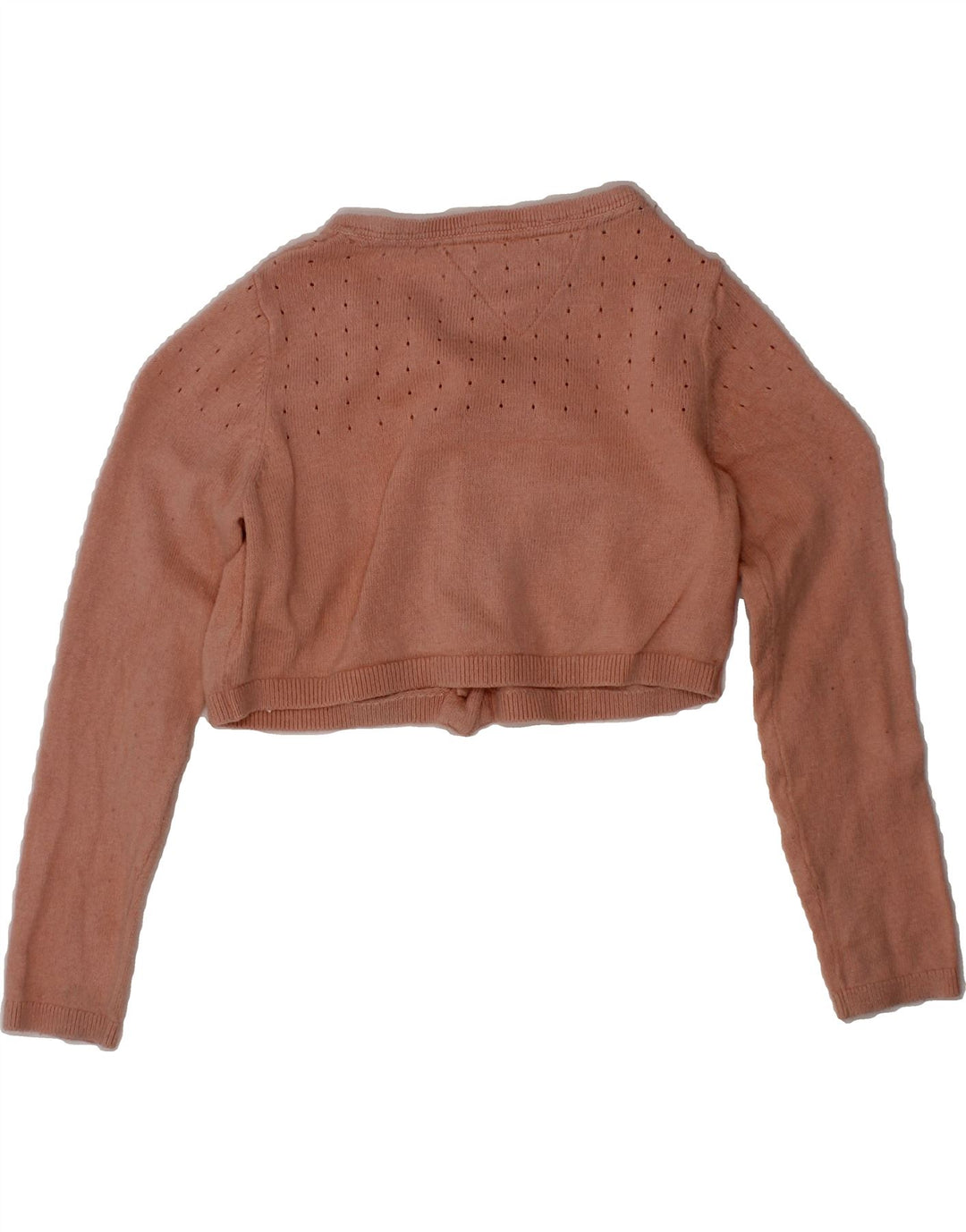 TOMMY HILFIGER Girls Crop Cardigan Sweater 2-3 Years Pink Cotton Vintage Tommy Hilfiger and Second-Hand Tommy Hilfiger from Messina Hembry 