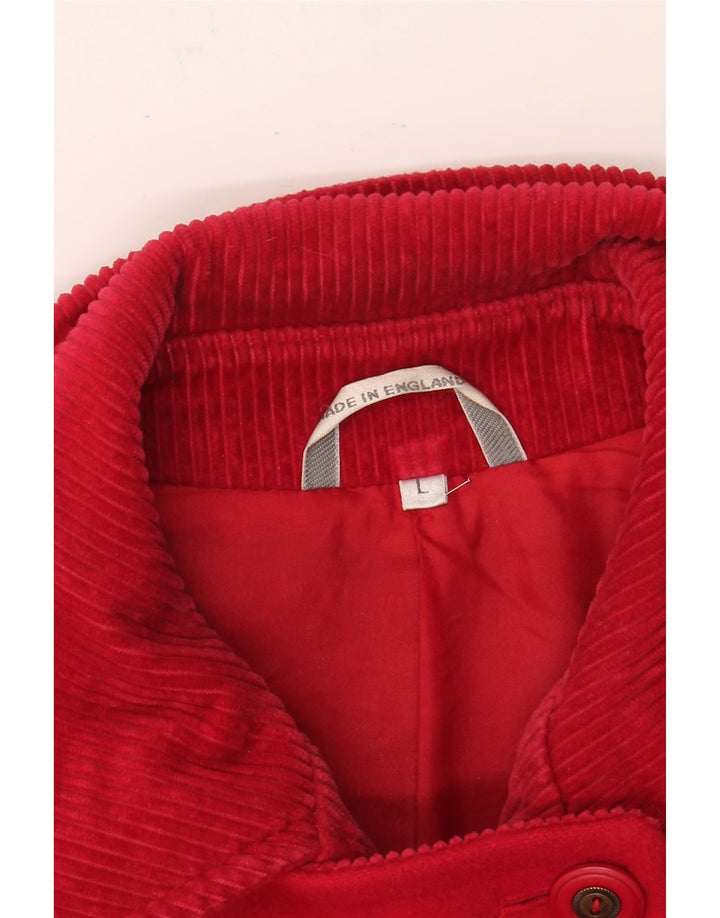 DANNIMAC Womens Overcoat UK 16 Large Red New Wool Vintage Dannimac and Second-Hand Dannimac from Messina Hembry 