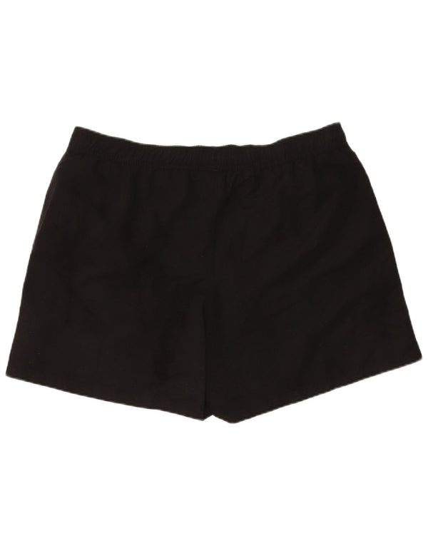 Shorts esportivos femininos Reebok UK 16 grande poliéster preto