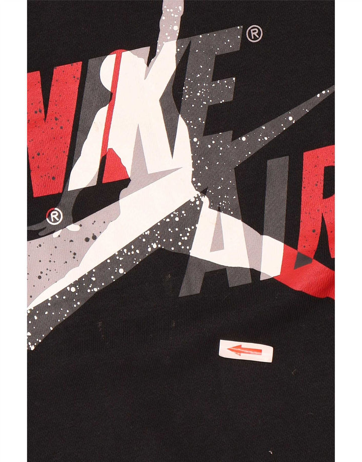 Jordan Mens Graphic Sweatshirt Jumper Small Black Colourblock Cotton