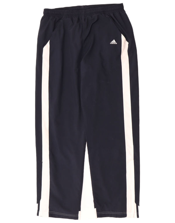 Adidas Mens Clima 365 Tracksuit Trousers Large Navy Blue Colourblock