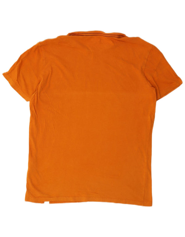 Jack & Jones Mens Graphic T-Shirt Top Large Orange Cotton