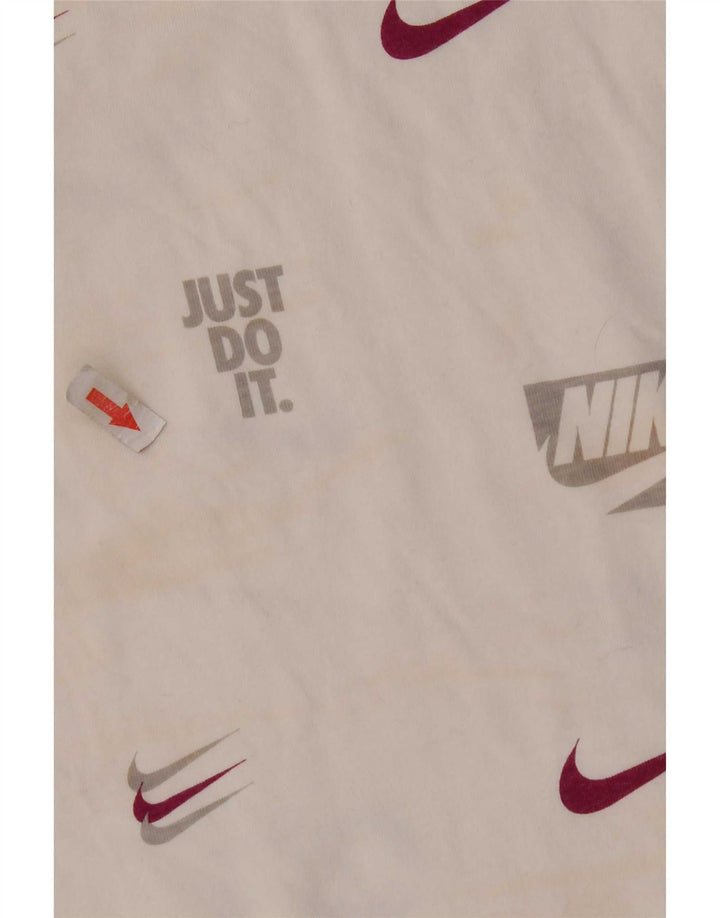Nike Mens Graphic T-Shirt Top Large White Cotton