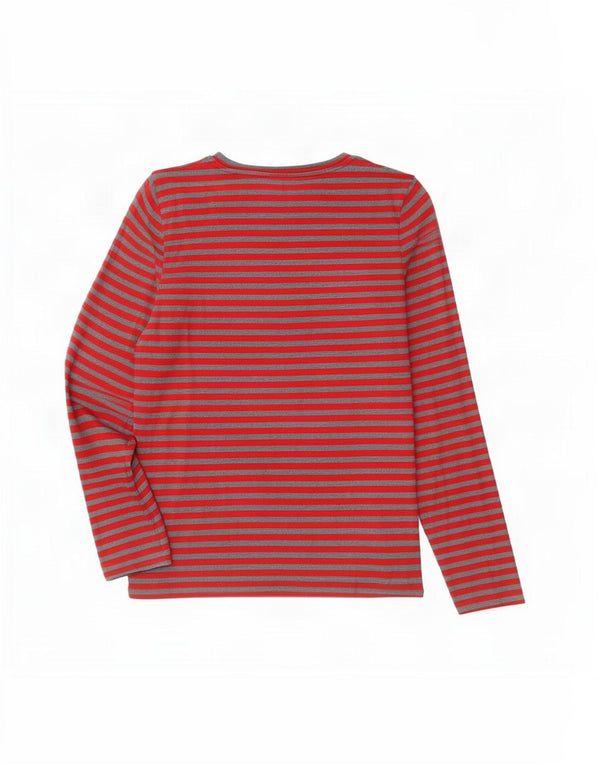 Top da donna a maniche lunghe Hobbs UK 14 grande cotone a righe rosse