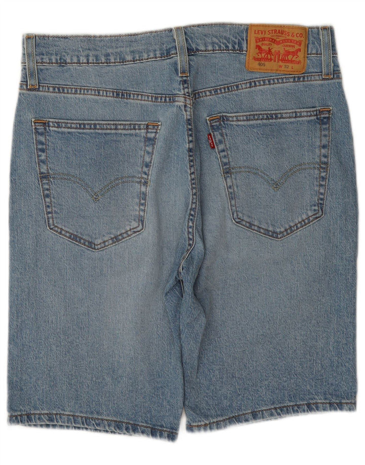 Levi's Mens 405 Denim Shorts W32 Medium Blue Cotton