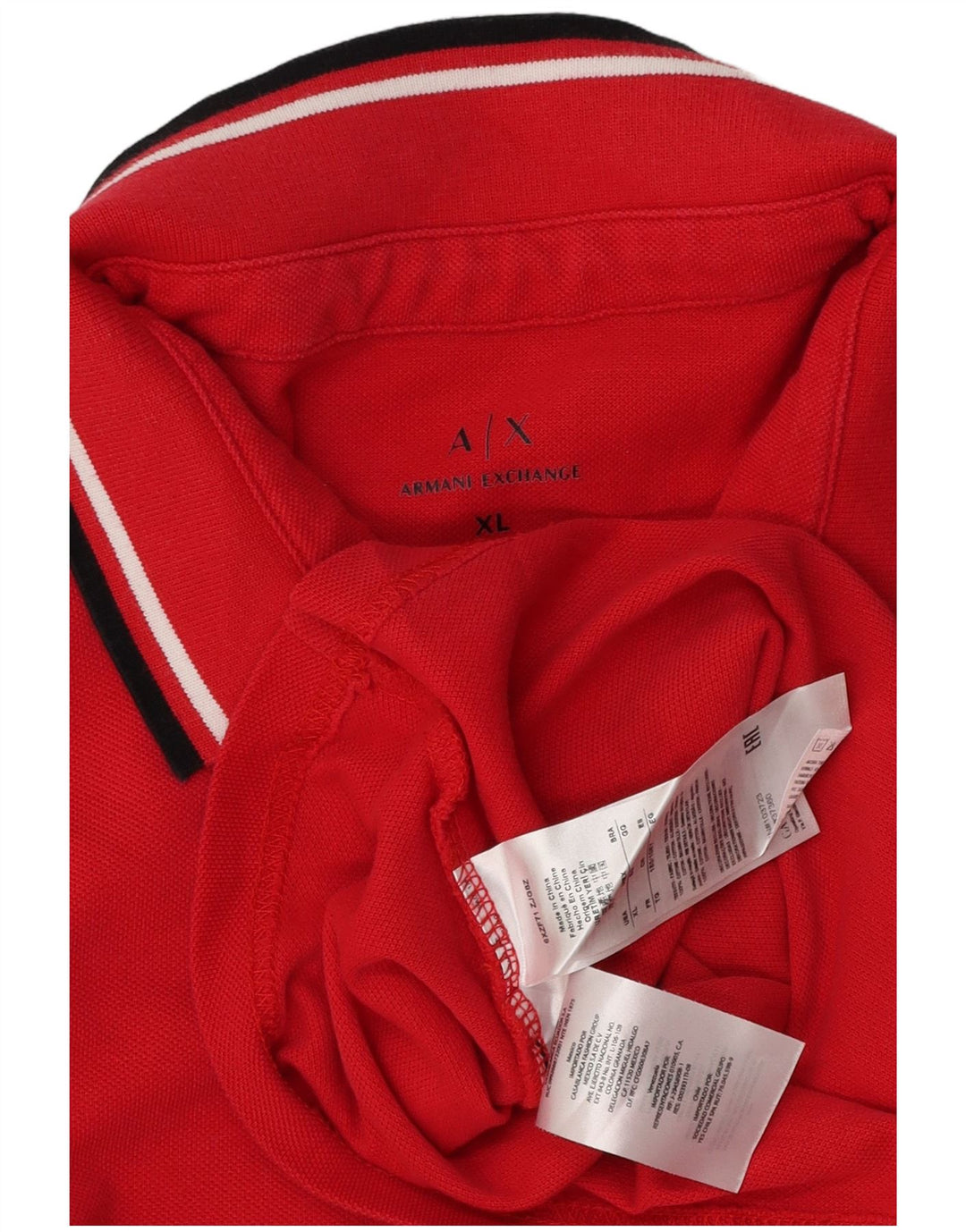 Armani Exchange Herre Polo Shirt XL Rød Bomuld