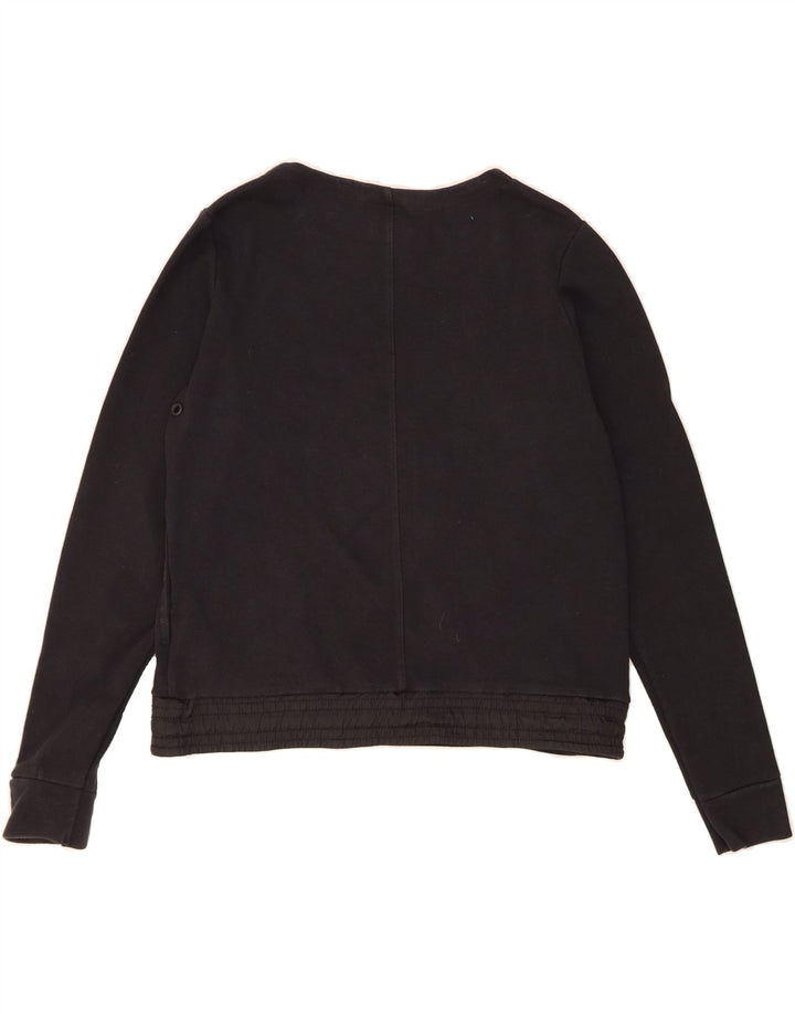 NIKE Womens Sweatshirt Jumper UK 14 Medium Black Cotton Vintage Nike and Second-Hand Nike from Messina Hembry 