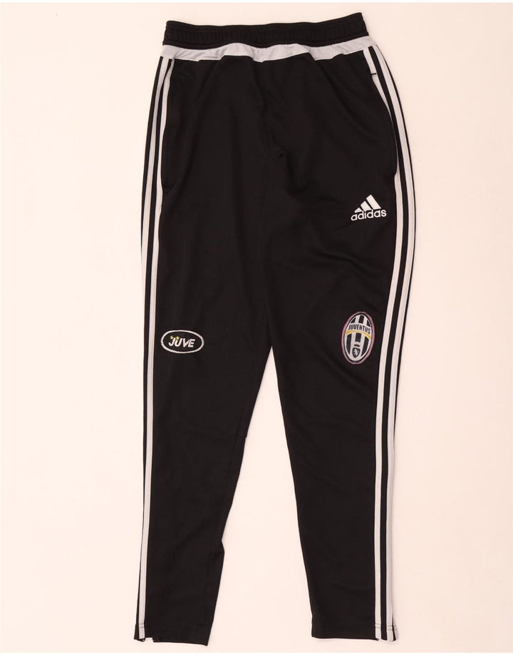 Adidas Mens Juventus Graphic Tracksuit Trousers Small  Black Polyester