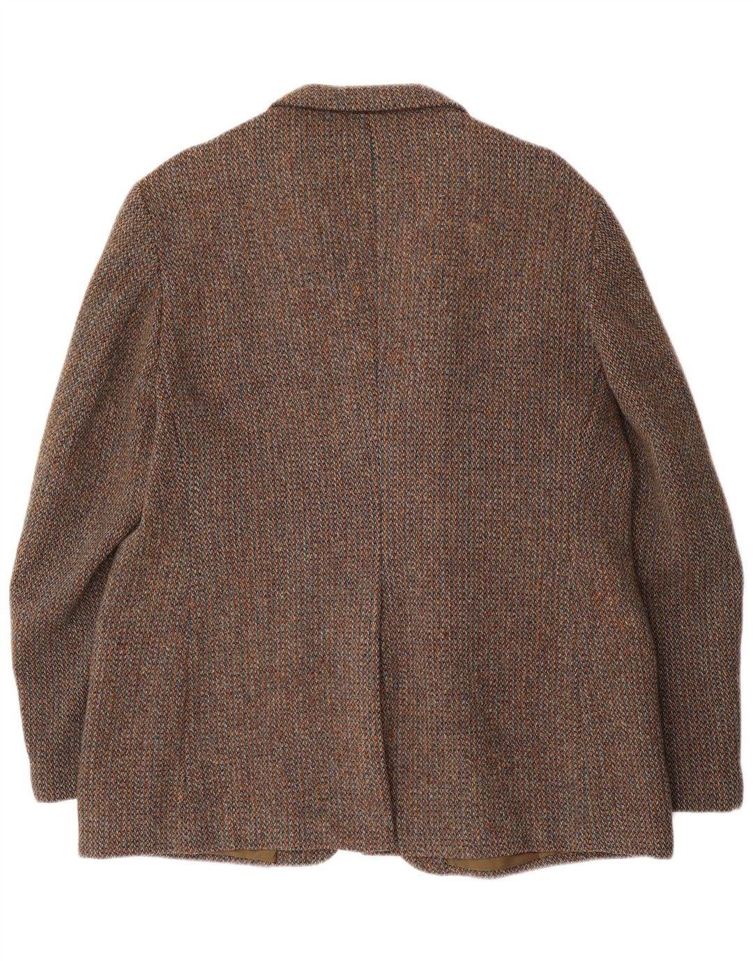 Harris Tweed Mens 3 Button Blazer Jacket UK 40 Large Brown