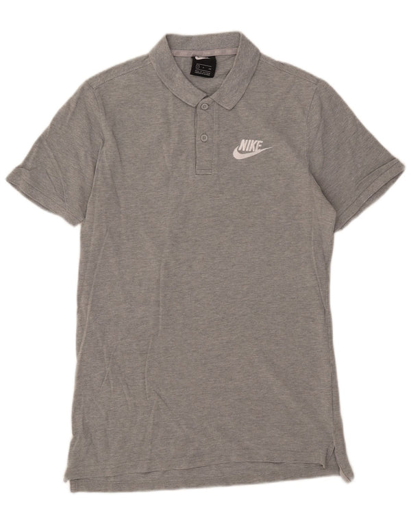 Nike Mens Polo Shirt Small Grey Cotton