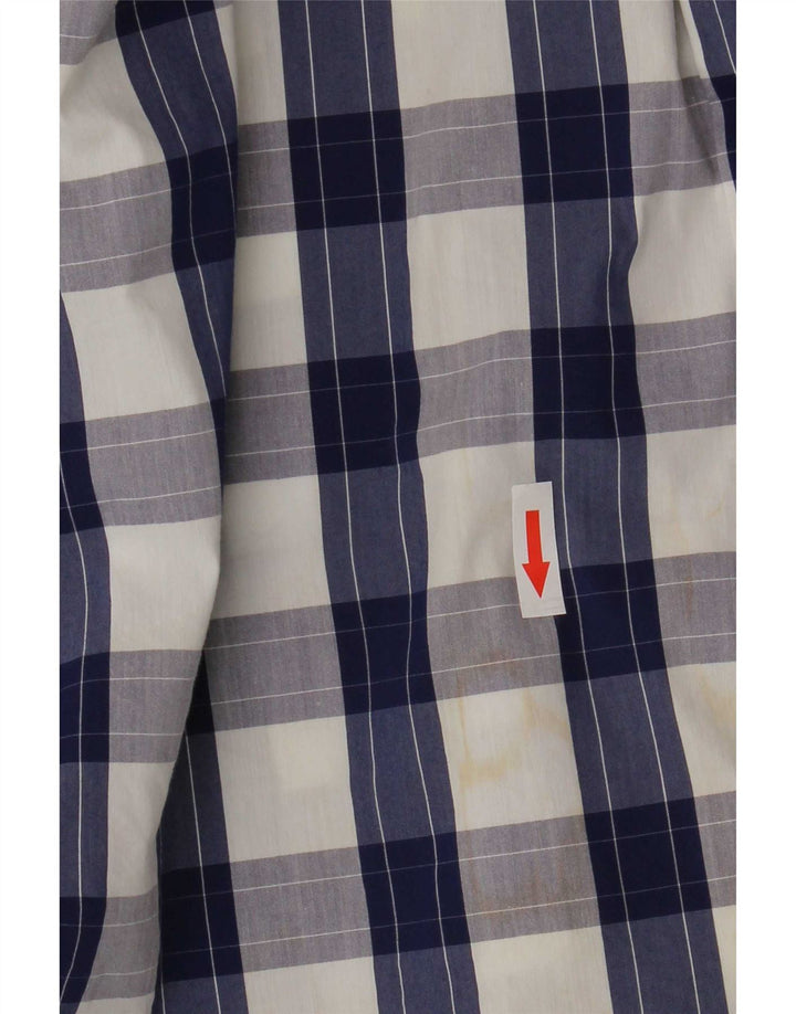 Hugo Boss Mens Slim Fit Shirt Size 40 15 3/4 Medium Blue Check