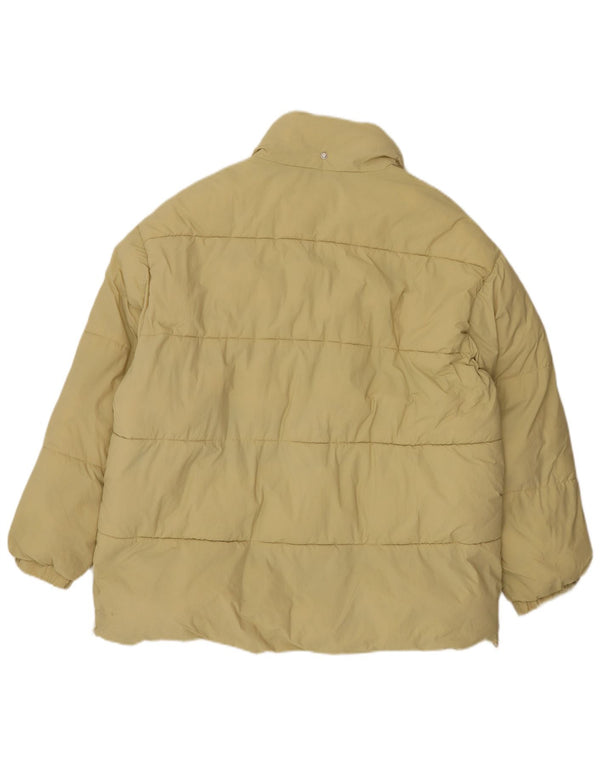 Giacca imbottita da donna Zara UK 16 grande nylon giallo