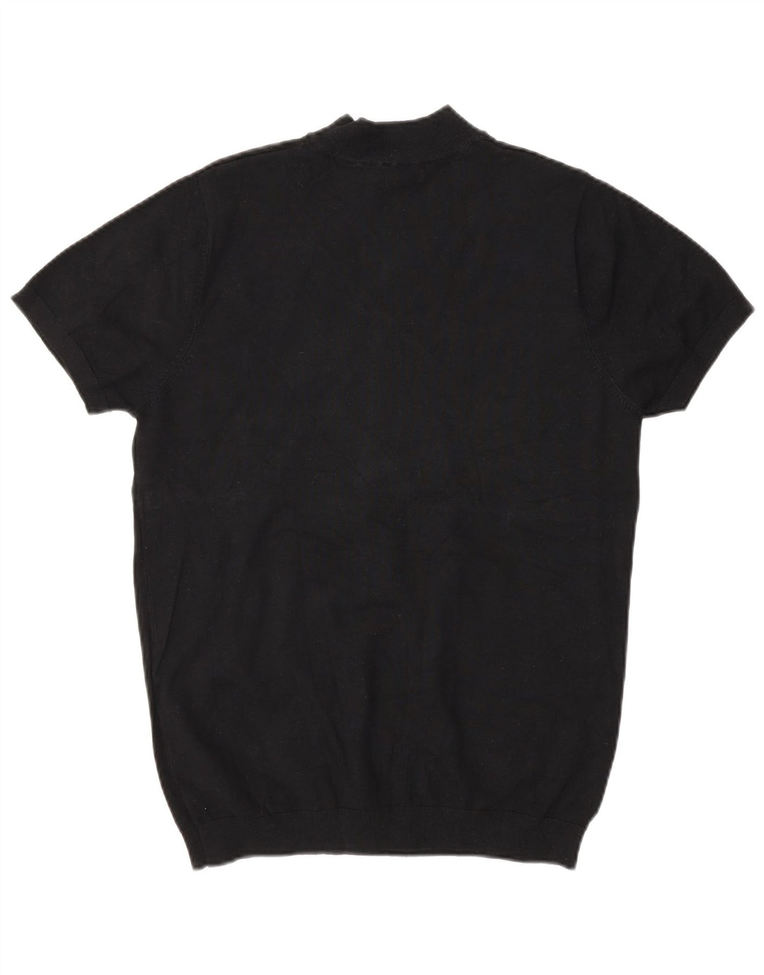 Zara Mens Short Sleeve Turtle Neck Jumper Sweater Small Black