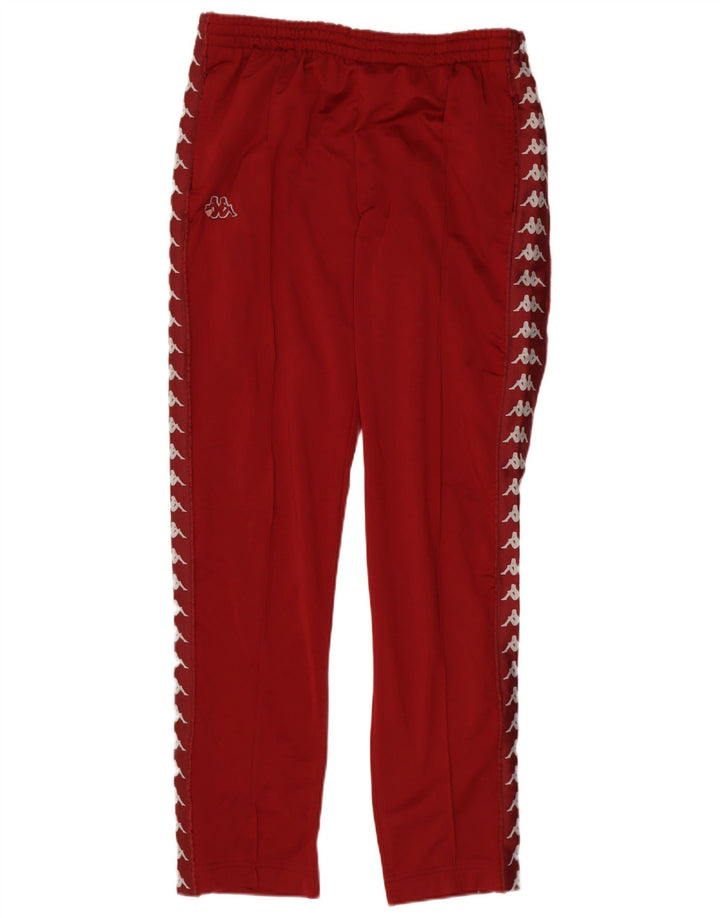 Kappa Pantalon de Survêtement Graphique Homme Large Rouge Colorblock Polyester