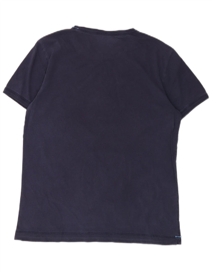 BEST COMPANY Mens Graphic T-Shirt Top Small Navy Blue