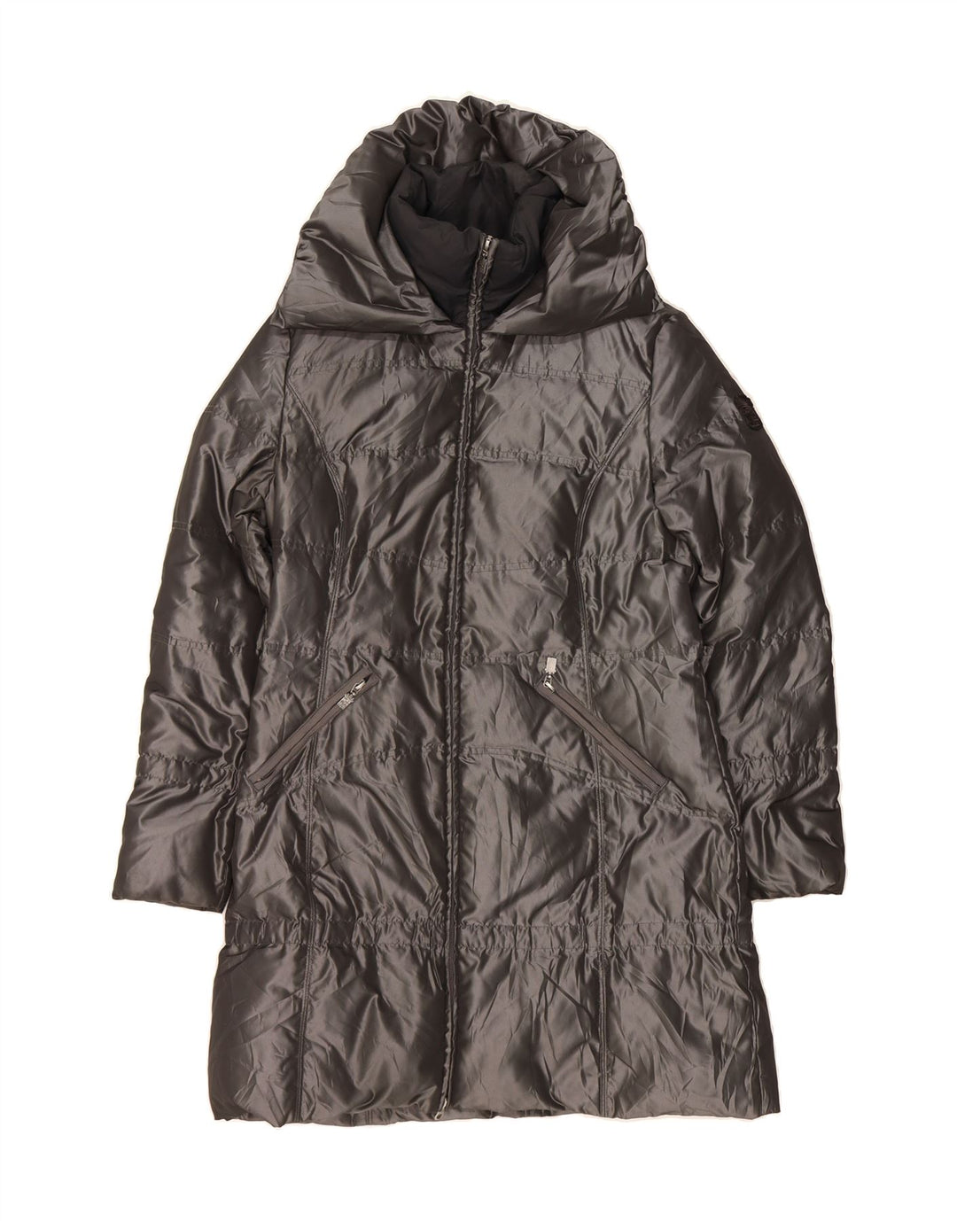 MARINA MILITARE Womens Padded Coat UK 18 XL Grey Polyester Vintage Marina Militare and Second-Hand Marina Militare from Messina Hembry 