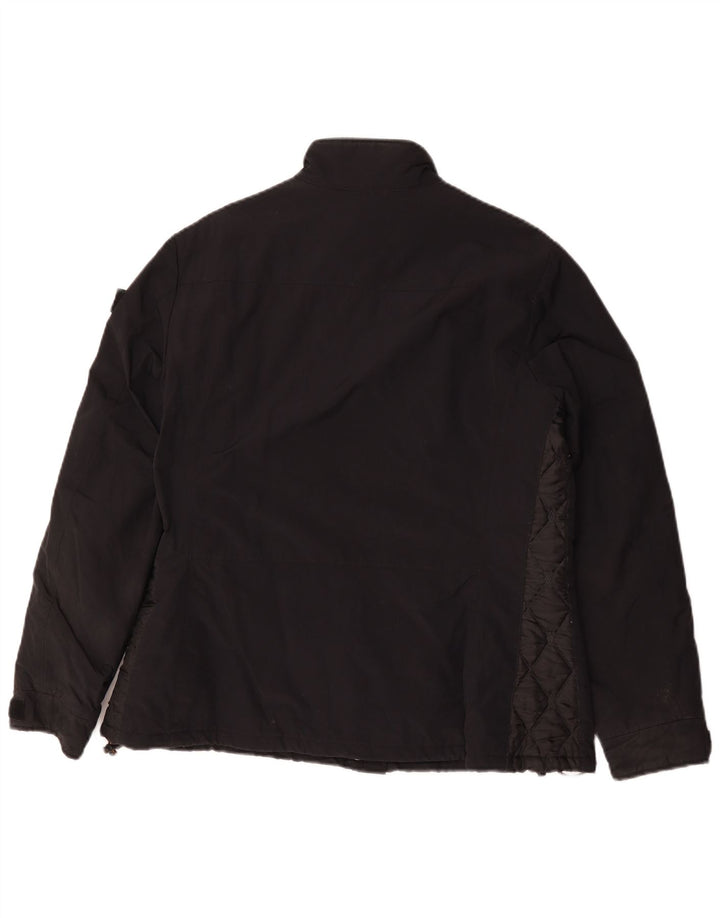 Aspesi Womens Windbreaker Jacket UK 18 XL Black Polyamide