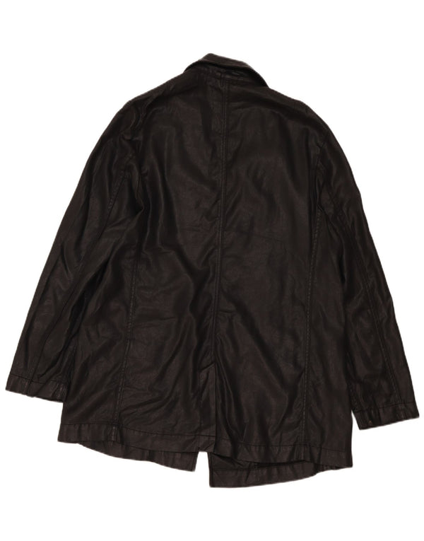All Saints Chaqueta tipo blazer abierta para mujer UK 46 Large Black Lyocell