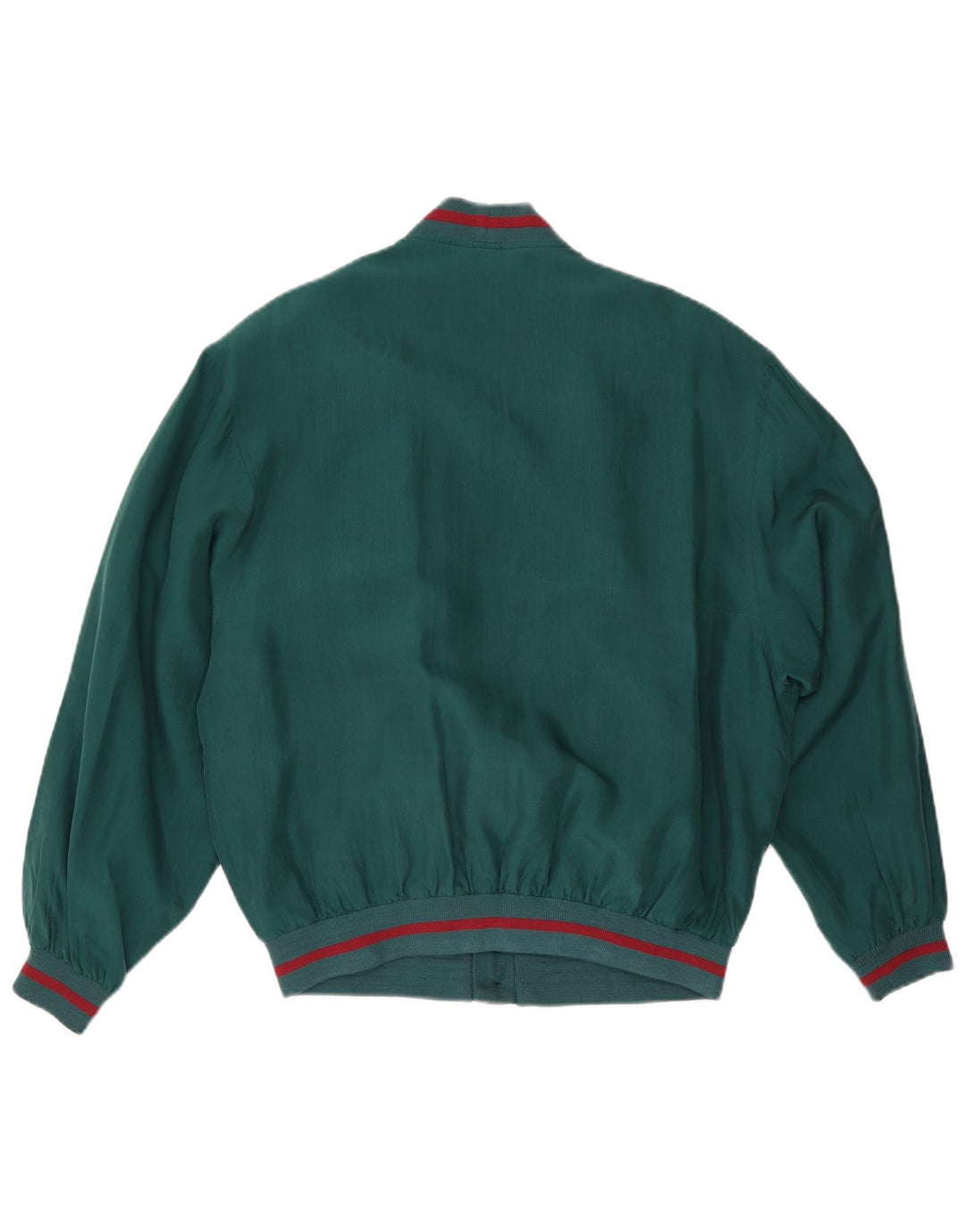 Paul & Shark Mens Yachting Bomber Jacket UK 38 Medium Green Silk