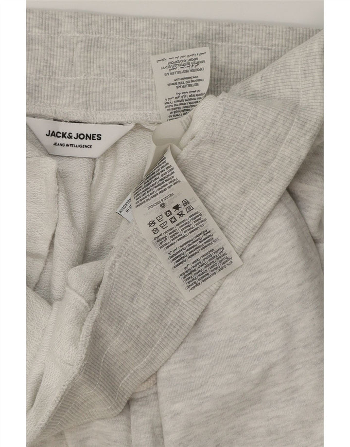 Jack & Jones Mens Sport Shorts Large Grey Flecked Cotton