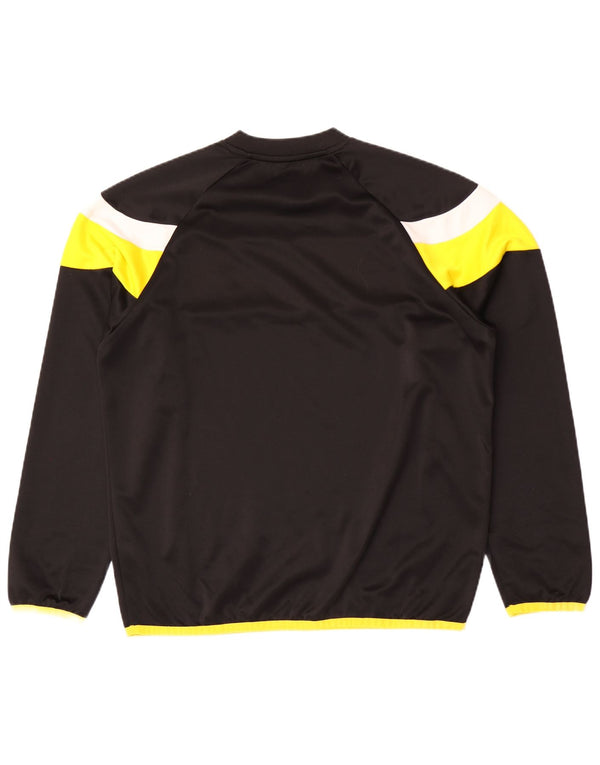 Maglia Puma da uomo a maniche lunghe grande nera in poliestere color block