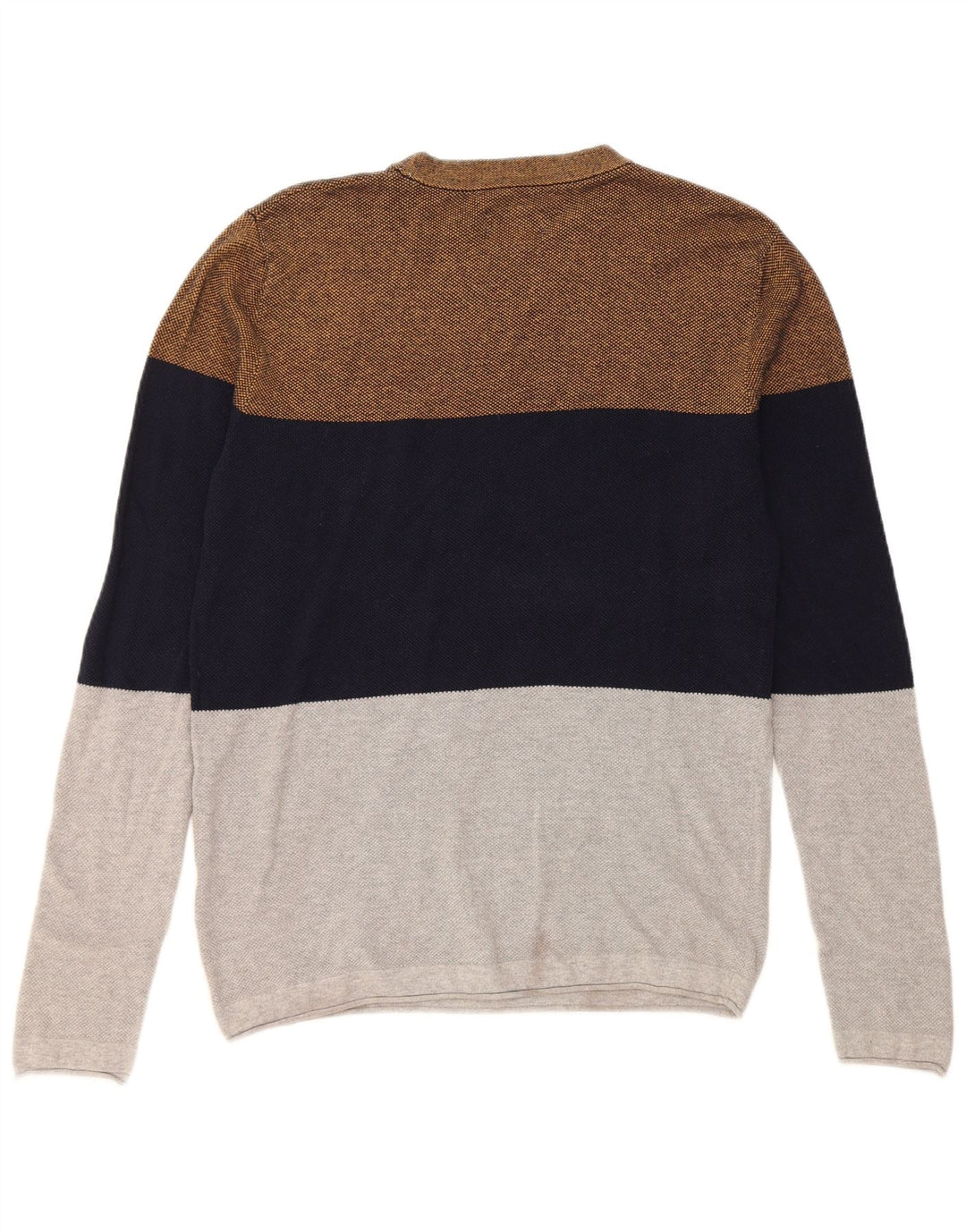 Jack & Jones Mens Crew Neck Jumper Sweater Large Multicoloured Colourblock