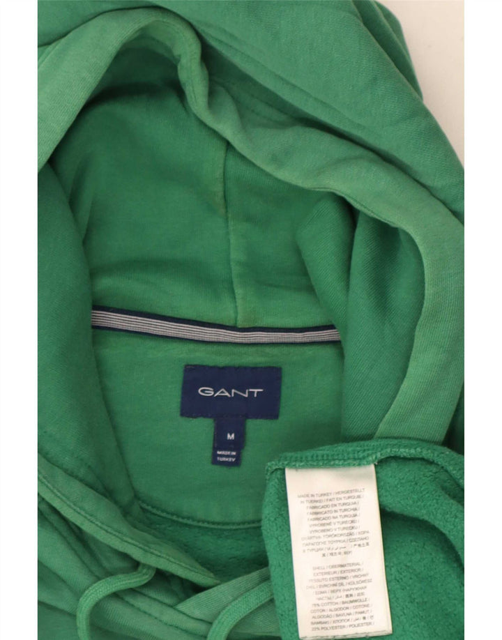 Gant Mens Graphic Hoodie Jumper Medium Green Cotton