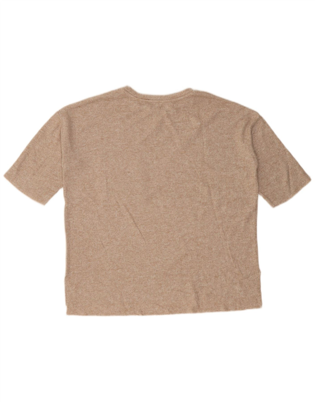 Zara Womens Oversized T-Shirt Top UK 10 Small Beige