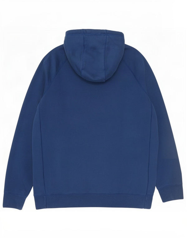 Nike Mens Zip Hoodie Sweater Large Navy Blue Cotton