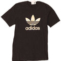 Adidas Herre grafisk T-shirt Top Medium Sort Bomuld