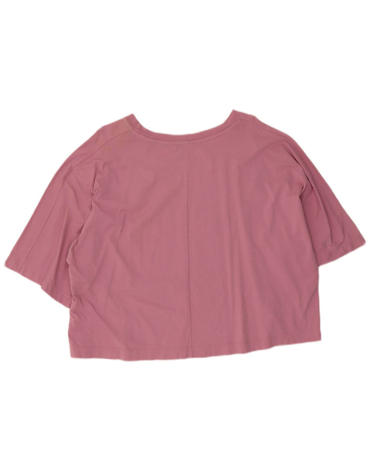 Converse Womens Oversized T-Shirt Top UK 10 Small Pink Cotton