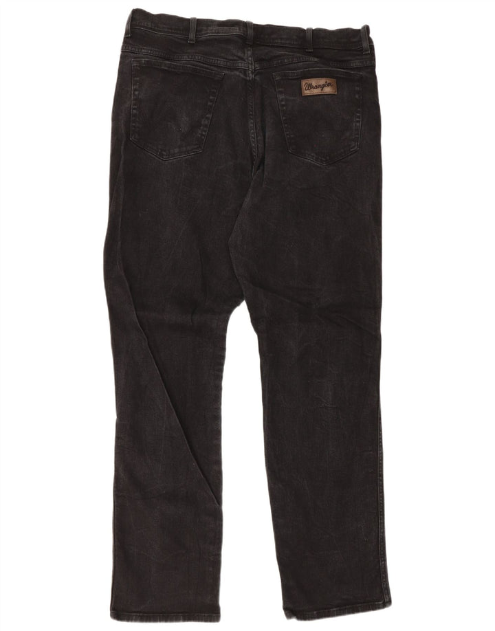 Wrangler Mens Texas Straight Jeans W42 L36 Black