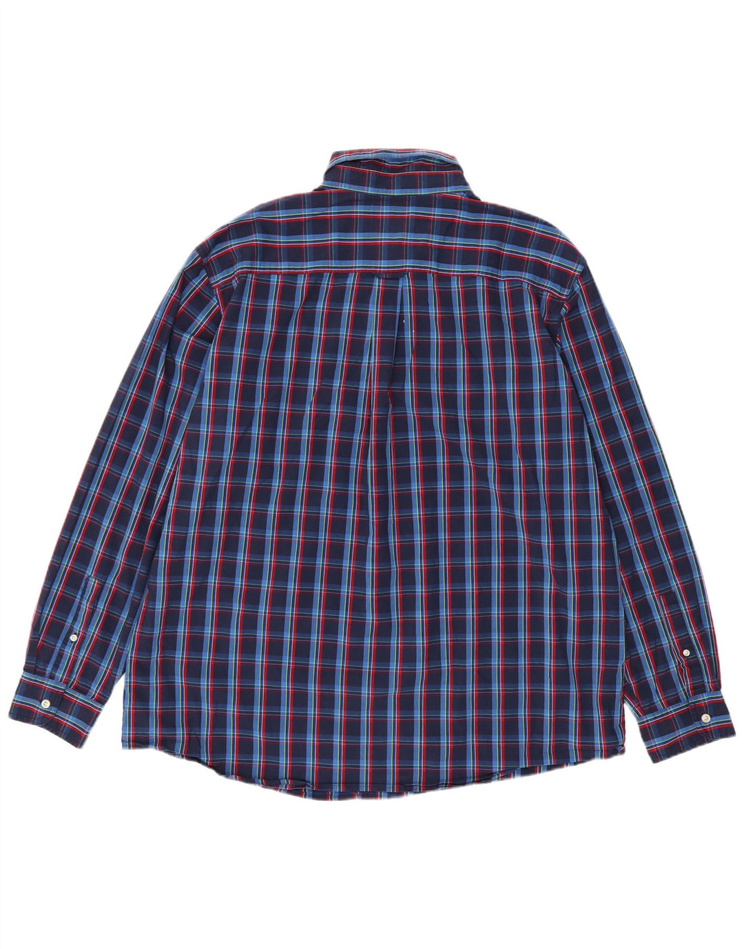 Chaps Ανδρικό πουκάμισο 2XL Navy Blue Check Cotton