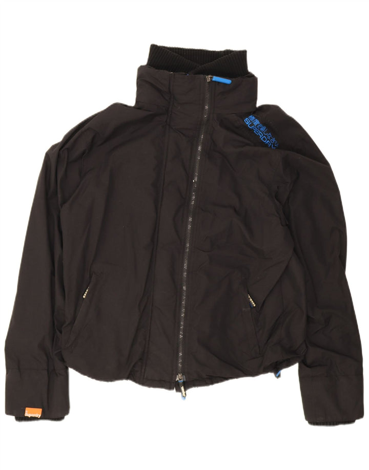 Giubbotto bomber da donna The Windcheater Superdry UK 18 XL nylon nero