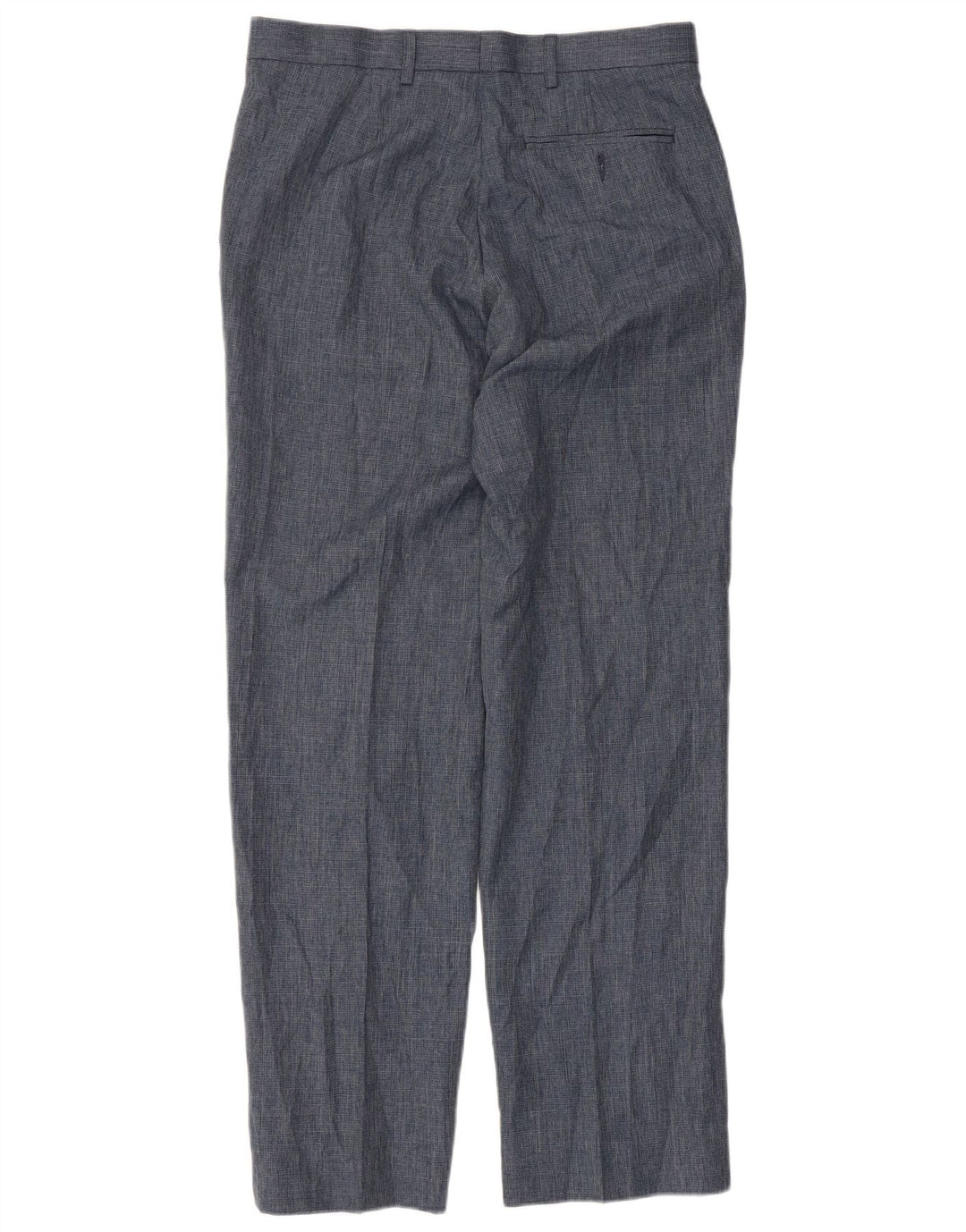 Marks & Spencer Herre Regular Fit Suit Bukser W32 L33 Blå Polyester