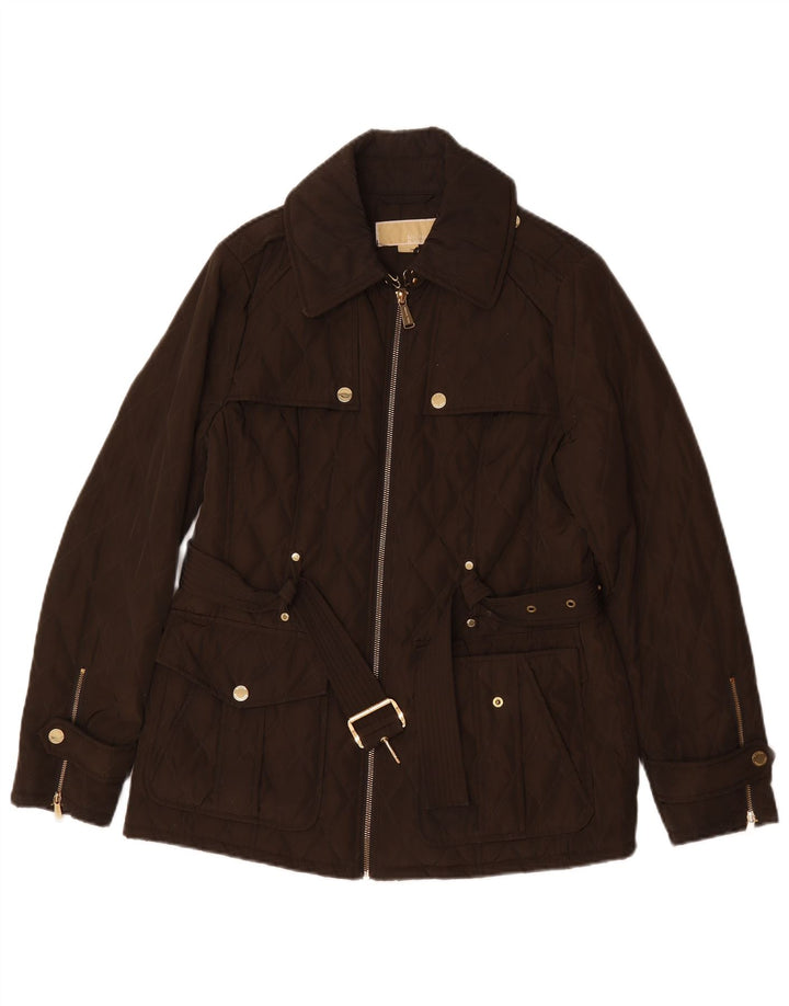 Michael Kors Γυναικείο Καπιτονέ Utility Μπουφάν UK 14 Medium Brown Polyester