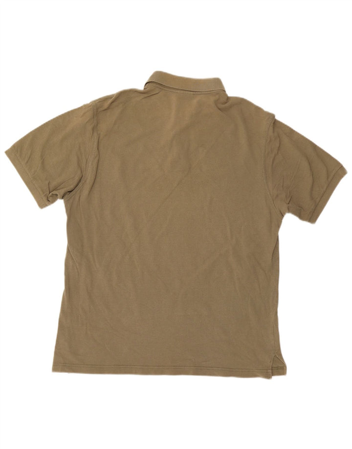 INVICTA Mens Polo Shirt Large Khaki Cotton