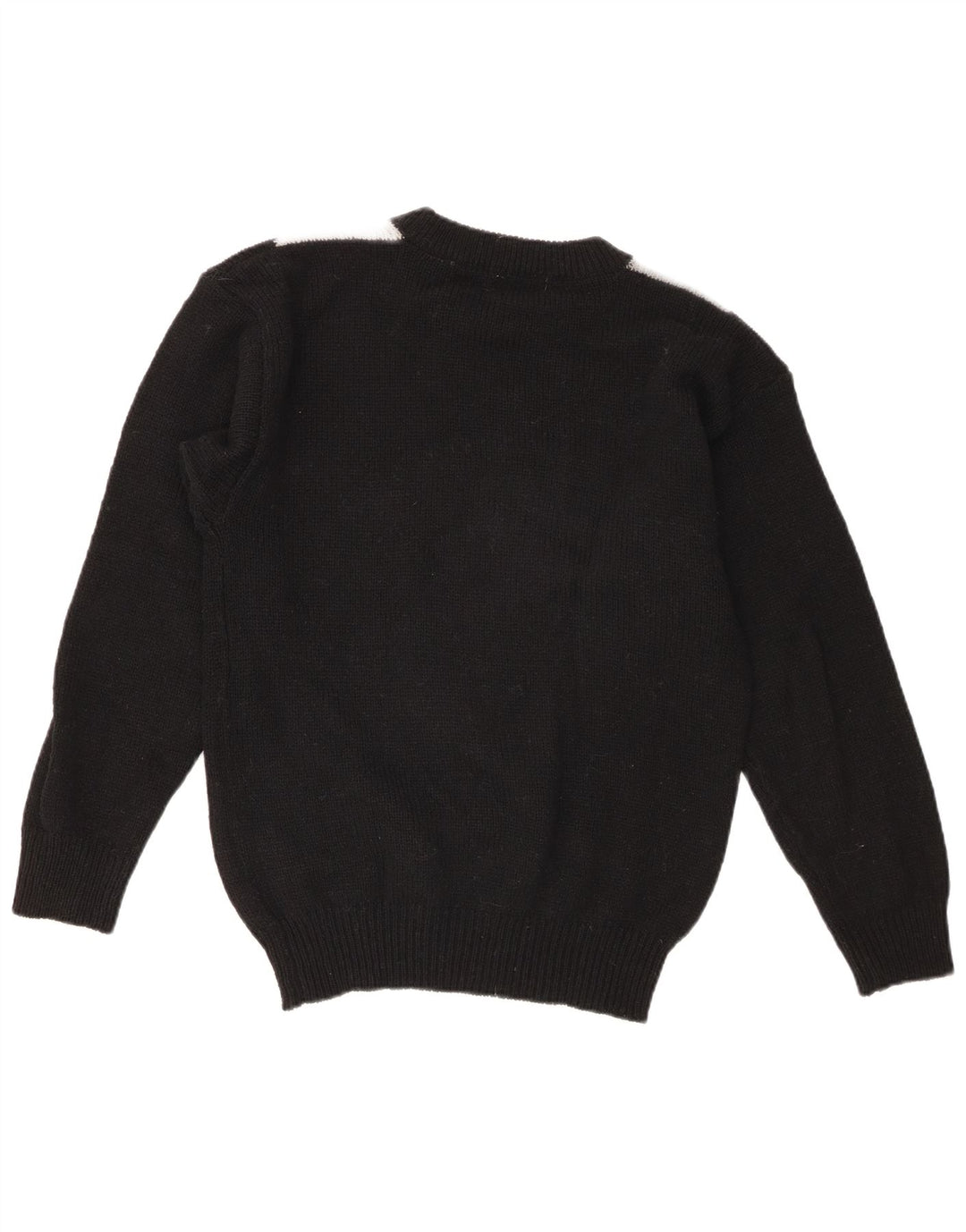 Klassikere Dame Jumper Sweater UK 14 Medium Sort Colourblock